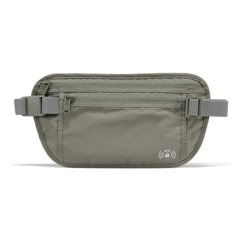 Multi-functional Anti-theft RFID Blocking Travel Waist Pack for Passport, Cards, and Phone