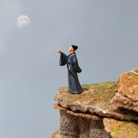 Li Bai Miniature Figurine for Micro Landscape Decor, Ancient Chinese Poet Statue