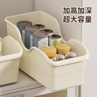 Kitchen Cabinet Pull-Out Storage Organizer with Wheels for Pots, Lids, and Spices
