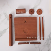 Wooden Yarn Holder for Knitting and Crocheting, Single or Double Spool Floating Design