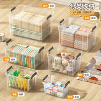 Clear Plastic Storage Box with Lid, Extra Large Stackable Organizer for Clothes and Household Items