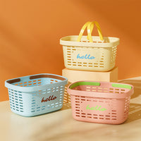 Portable Shower Caddy Basket with Drainage Holes, Large Open-Top Organizer for Bathroom Toiletries