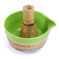 Song-Style Kiln-Fired Ceramic Matcha Bowl Set with Bamboo Whisk