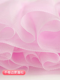 Girls' Ballet Tutu Skirt Layered Tulle Dance Skirt with Bowknot Lace Trim