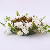 Artificial Rose & Eucalyptus Wreath for Home Decor