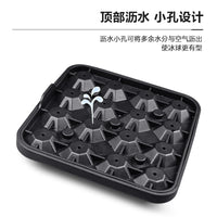 16-Diamond Silicone Ice Cube Tray for Whiskey and Cold Drinks, Easy Release
