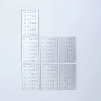 Perpetual Calendar Embossing Die Cuts for DIY Paper Craft and Card Making
