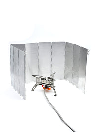 Outdoor Folding Aluminum Alloy Windshield for Camping Stoves