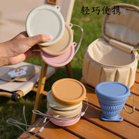 Portable Silicone Collapsible Travel Cup for Outdoor Camping and Mouthwash