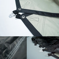 5x4.5m Outdoor 210D Oxford Hexagonal Tarp with UV Protection and Waterproof Coating for Camping