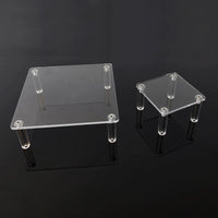 Multifunctional Single-Tier Acrylic Display Riser for Figures and Collectibles