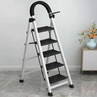 Foldable Telescopic Multi-functional Thickened Household Ladder Step Stool for Home Improvement and Moving