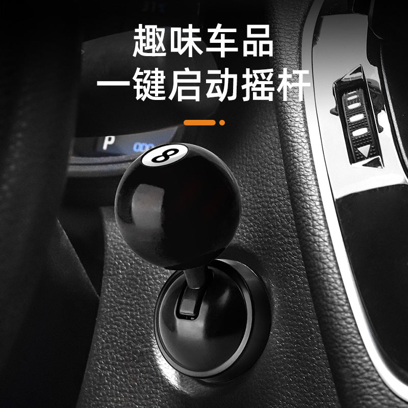 Car Engine Start Stop Button Cover Decorative Gear Shift Knob Style