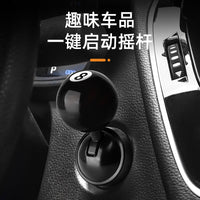Car Engine Start Stop Button Cover Decorative Gear Shift Knob Style