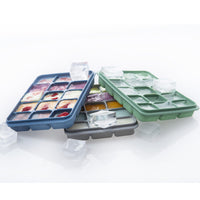 Korean Style 15-Grid Square Silicone Ice Cube Tray with Lid - Creative Ice Box for Summer Drinks