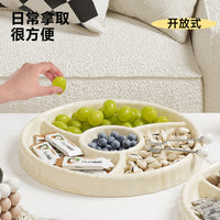 Luxury Ripple Pattern Divided Snack and Fruit Platter