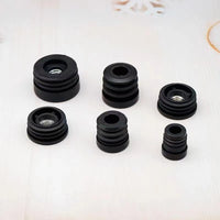 Adjustable Round Tube Inserts with M6/M8 Threaded Nuts for Furniture Legs