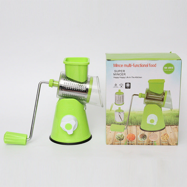 Multifunctional Rotary Vegetable Slicer and Shredder for Kitchen
