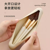 Silicone Makeup Brush Holder Travel Bag Dustproof Cosmetic Organizer
