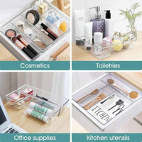 2026 Model B4301 TEMU Export Plastic Drawer Organizer Set for Office Desks