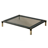 Elevated Pet Bed with Removable Washable Mat for All Seasons, Breathable Dog Cot for Large Dogs