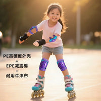 Kids' Protective Gear Set for Skateboarding, Roller Skating, and Cycling - Knee and Elbow Pads
