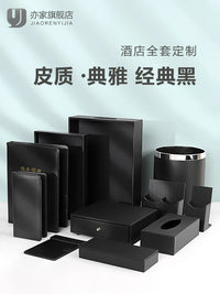 Hotel Guest Room Organizer Box for Tissues, Tea Bags, and Remote Controls