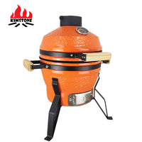 KIMSTONE Ceramic BBQ Grill for Camping, Parties, and Patio Use - Small Chicken Roaster