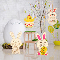 Easter Wooden Ornaments for DIY Party & Holiday Decor