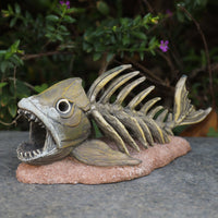 Aquarium Dinosaur Skeleton Skull Fish Bone Hideout Decoration
