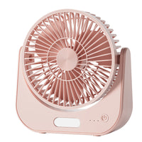 USB Rechargeable Desk Fan for Students, Dorms, Office, Portable Small Table Fan