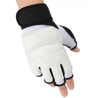 Taekwondo Half-Finger Hand and Foot Protector Set for Kids and Adults