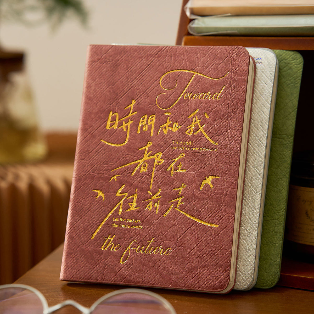 ZaoMo A6 Hardcover Notebook with Gilded Calligraphy Design, Journal Diary for Writing and Planning