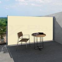 Retractable Aluminum Side Awning for Sun and Wind Protection, UV Resistant