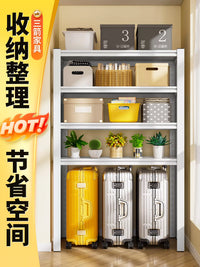 Multi-layer Storage Rack for Home Kitchen Balcony, Heavy Duty Metal Shelf for Luggage and Sundries
