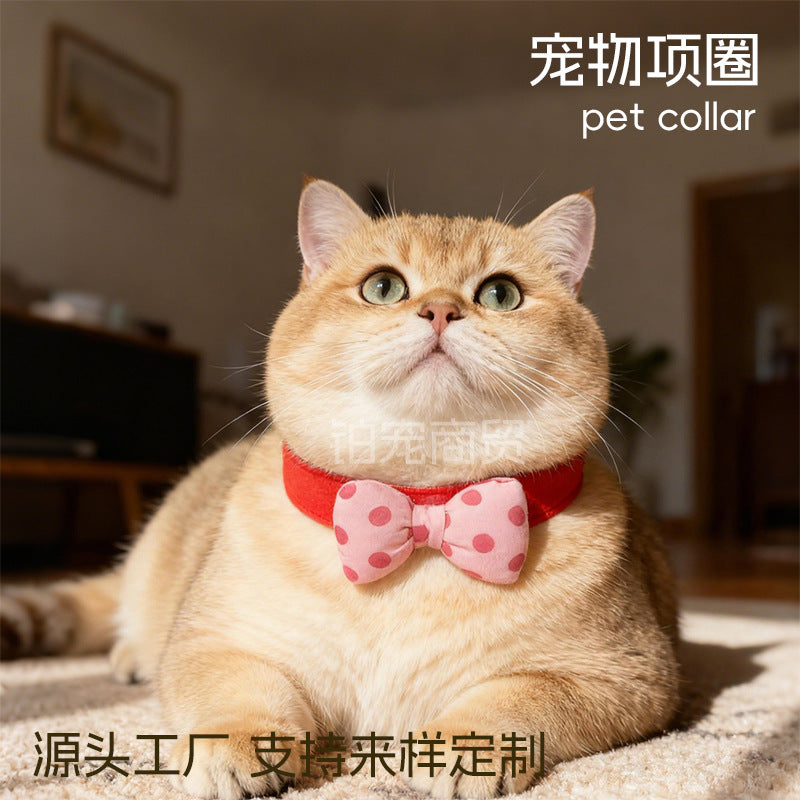 Pet Bandana Bib for Cats and Dogs, New Year Festive Collar Scarf
