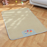Pet Rattan Mat Cooling Pad for Cats and Dogs, Summer Ice Silk Sleeping Mat