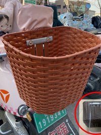 Electric Bicycle Rear Basket for Shopping, School Bags, and Cargo - Large Capacity
