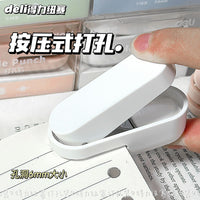 Deli Mini Portable Single Hole Puncher for Loose-Leaf Binders and Albums