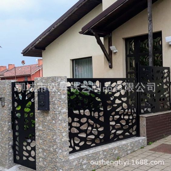 CNC Laser Cut Decorative Fence Panel for Villa Garden and Municipal Landscape