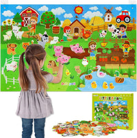 3D Felt Busy Board Storytelling Play Set for Kids - Educational Farm Animal & Arctic Themes