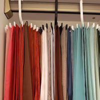 Hanfu Skirt Belt Storage Hanger with 20 Hooks, 360° Rotatable Anti-Tangle Organizer for Belts and Accessories