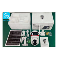 Ubox Dual-Lens 4G Solar PTZ Security Camera with Color Night Vision and Tracking