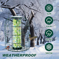 Outdoor Hanging Bird Feeder Metal Mesh PVC for Wild Birds