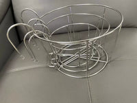 Stainless Steel Round Planter Hanging Rack for Balcony Railings