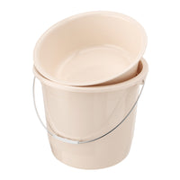 Clear Plastic Water Bucket with Handle, Thickened Large Capacity for Laundry, Bath, and Storage