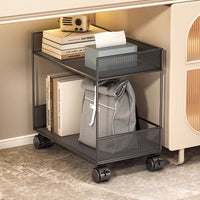 Rolling Under-Desk Storage Cart with Wheels for Books and Bags