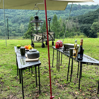 Portable Folding Aluminum Alloy Camping Lantern Stand for Outdoor Activities