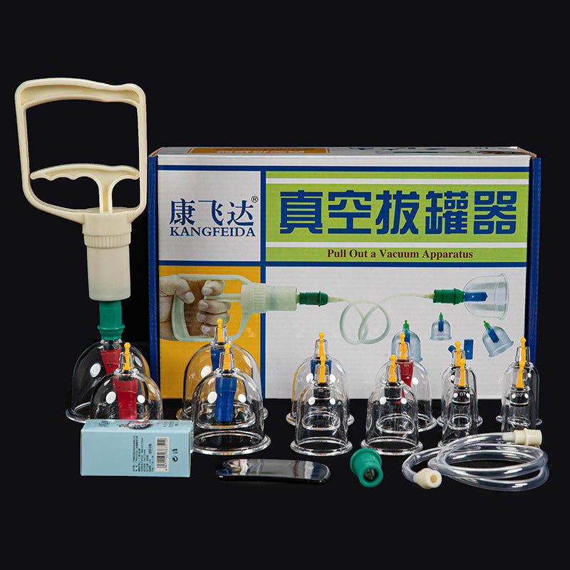 Kangfeida Vacuum Cupping Therapy Set for Home Use, Thickened Suction Cups