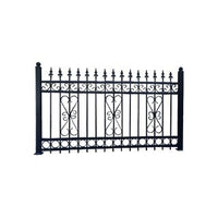 Zinc Steel Garden Fence Panel for Residential and Commercial Properties
